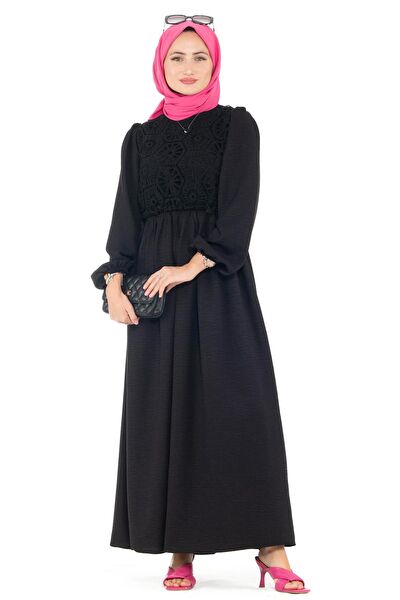 Sevitli Tesettür Elbise