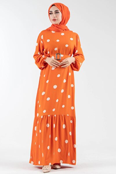 Sevitli Tesettür Elbise