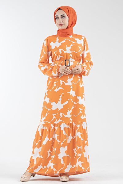 Sevitli Tesettür Elbise