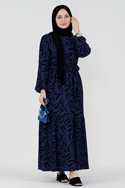 Sevitli Tesettür Elbise