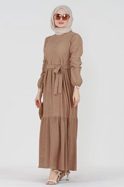 Sevitli Tesettür Elbise