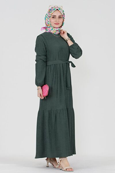 Sevitli Tesettür Elbise