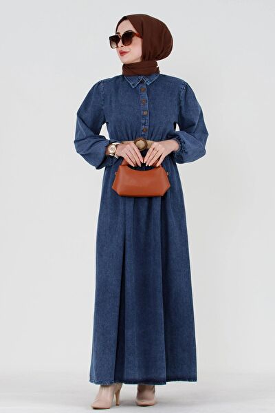 Sevitli Tesettür Elbise