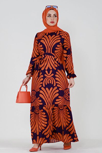 Sevitli Tesettür Elbise