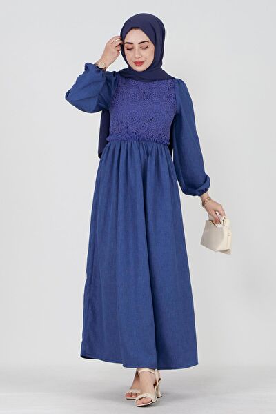 Sevitli Tesettür Elbise