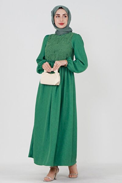 Sevitli Tesettür Elbise