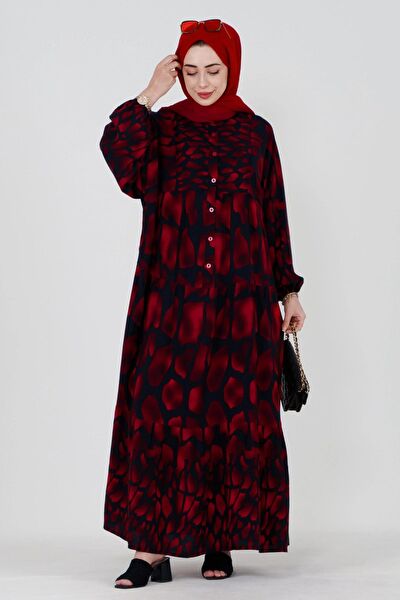 Sevitli Tesettür Elbise