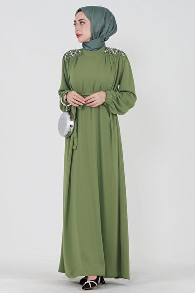 Sevitli Tesettür Elbise