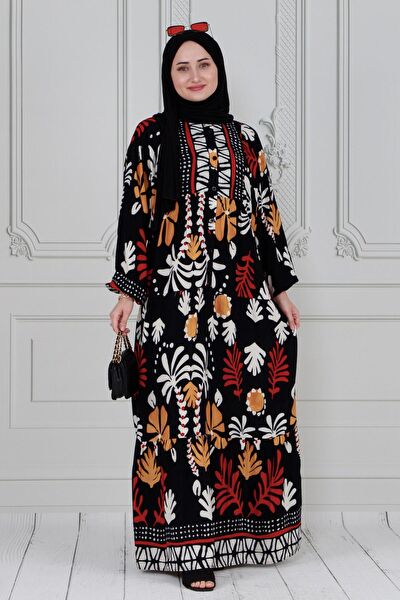 Sevitli Tesettür Elbise