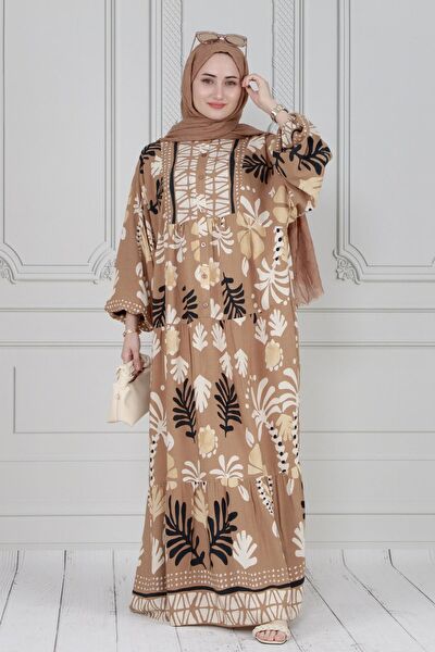 Sevitli Tesettür Elbise