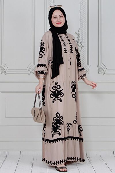 Sevitli Tesettür Elbise