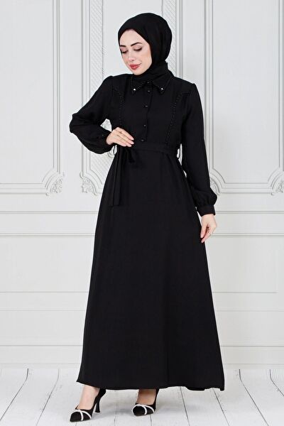 Sevitli Tesettür Elbise