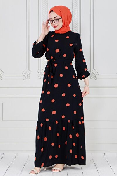 Sevitli Tesettür Elbise