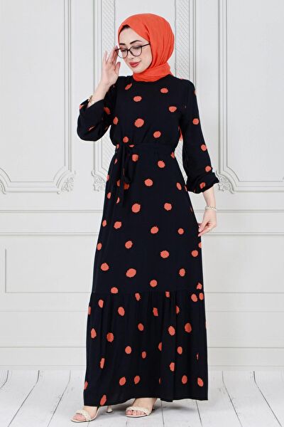 Sevitli Tesettür Elbise