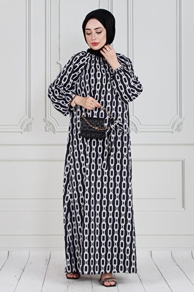 Sevitli Tesettür Elbise