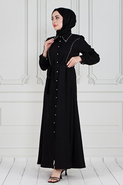 Sevitli Tesettür Elbise