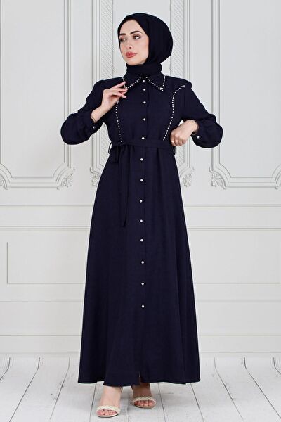 Sevitli Tesettür Elbise