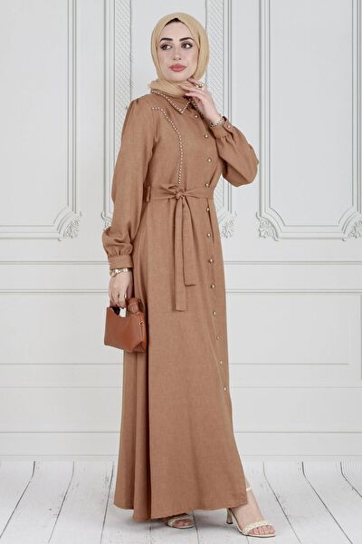 Sevitli Tesettür Elbise