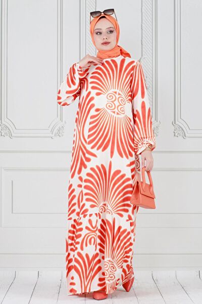 Sevitli Tesettür Elbise