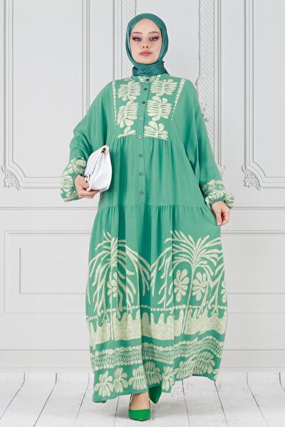 Sevitli Tesettür Elbise