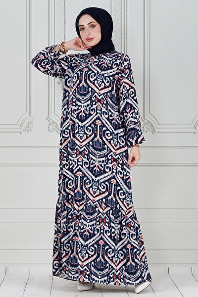 Sevitli Tesettür Elbise