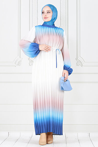 Sevitli Tesettür Elbise