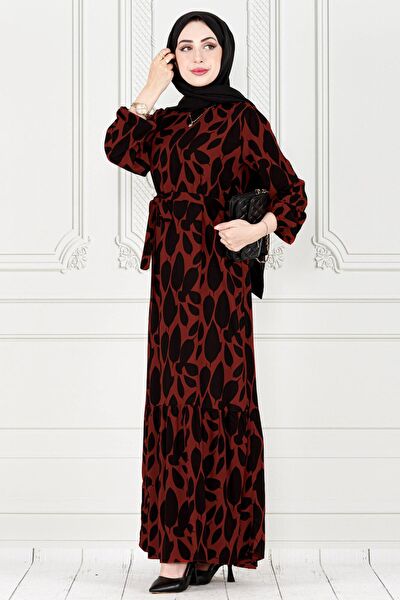 Sevitli Tesettür Elbise