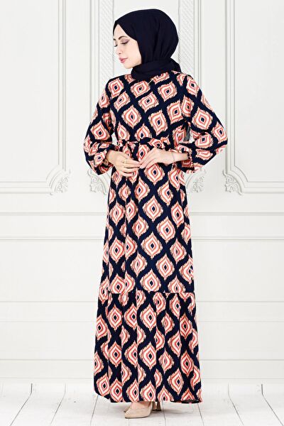 Sevitli Tesettür Elbise