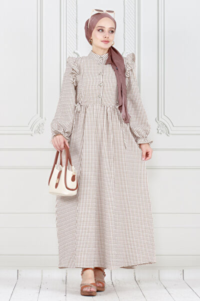 Sevitli Tesettür Elbise