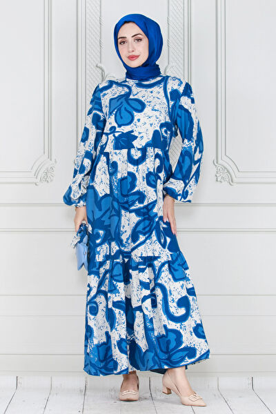 Sevitli Tesettür Elbise