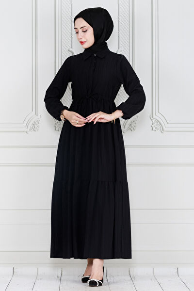 Sevitli Tesettür Elbise