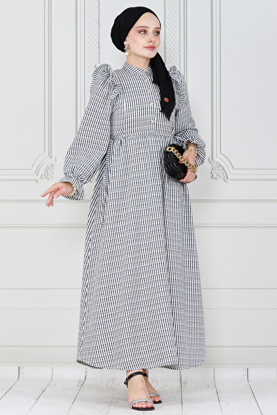 Sevitli Tesettür Elbise