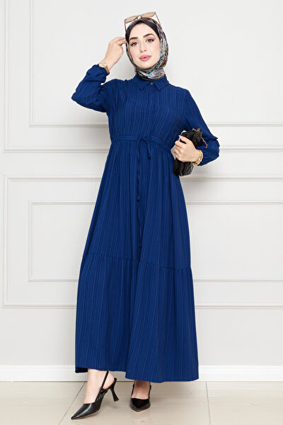 Sevitli Tesettür Elbise