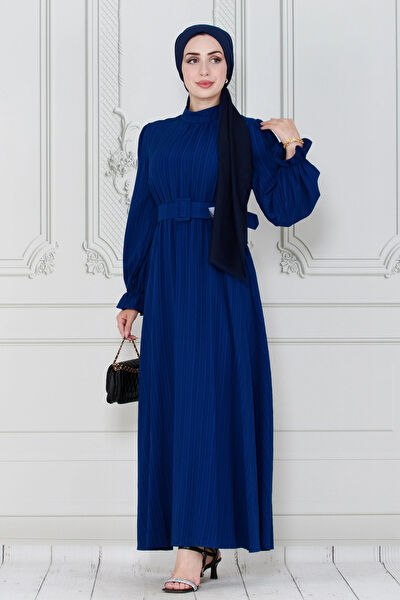 Sevitli Tesettür Elbise