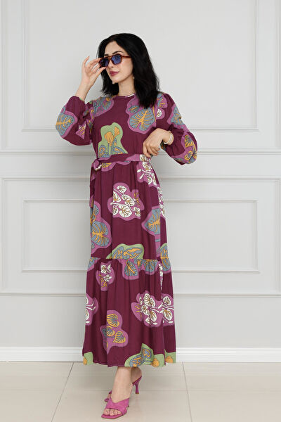 Sevitli Tesettür Elbise