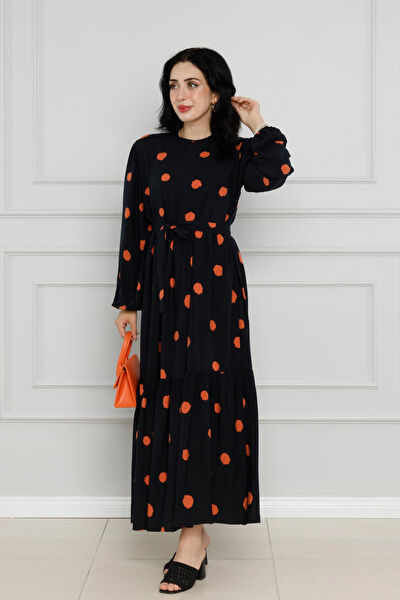 Sevitli Tesettür Elbise