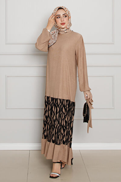 Sevitli Tesettür Elbise