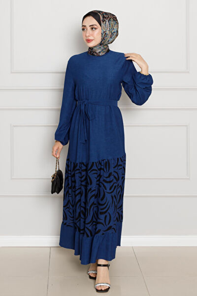 Sevitli Tesettür Elbise