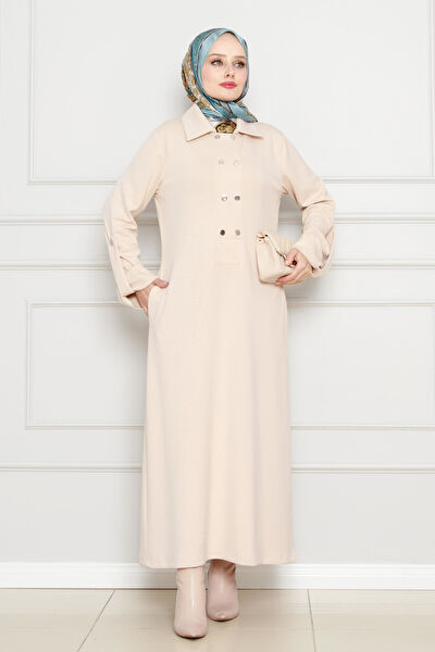 Sevitli Tesettür Elbise