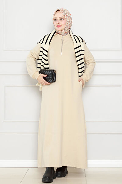 Sevitli Tesettür Elbise