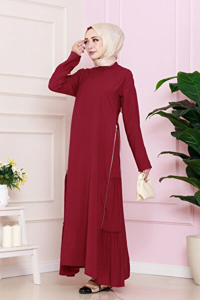 Sevitli Tesettür Elbise