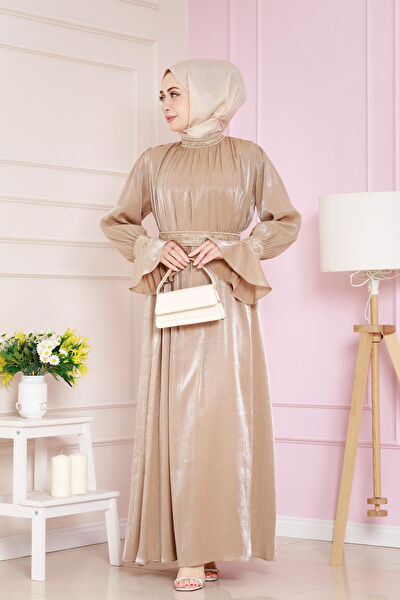 Sevitli Abiye Elbise