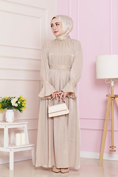 Sevitli Abiye Elbise