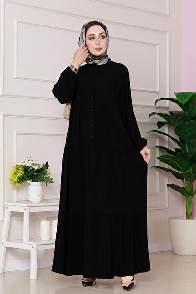Sevitli Tesettür Elbise