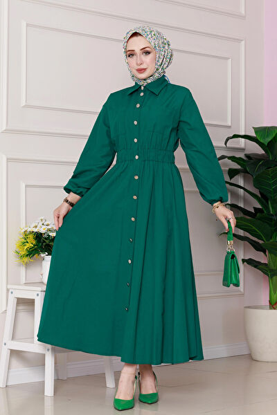 Sevitli Tesettür Elbise