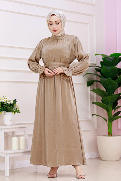 Sevitli Abiye Elbise