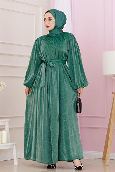 Sevitli Abiye Elbise