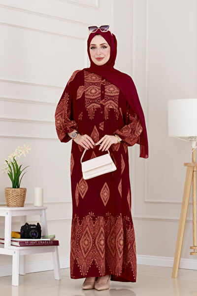 Sevitli Tesettür Elbise