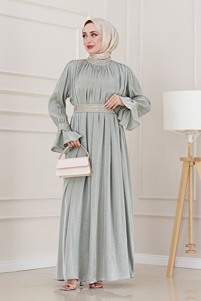 Sevitli Abiye Elbise