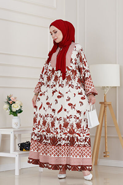 Sevitli Tesettür Elbise